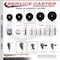 Service Caster 4 Inch Phenolic Wheel Swivel 58 Inch Threaded Stem Caster with Brake SCC SCC-TS20S414-PHR-TLB-58212 - alternate 2